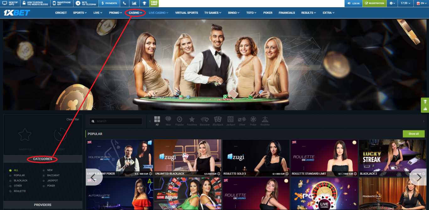 Play All Kinds of Casino Games on 1xBet (onexbet)